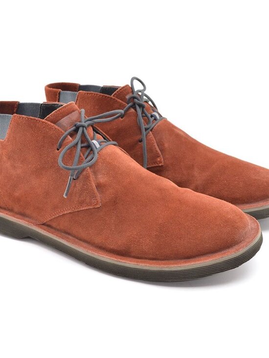 Camper Pelotas Morrys Brown Leather Chukka Boots Men 44
